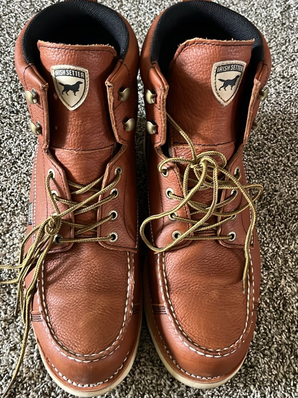 Irish Setter Wingstopper Waterproof Leather Steel Toe Work Boots-11